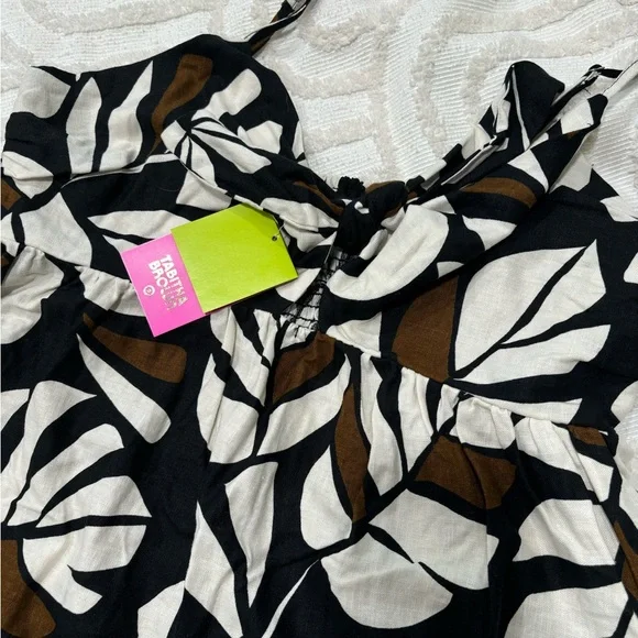 Tabitha Brown for Target Neutral Palm print maxi dress size L - Picture 2 of 13